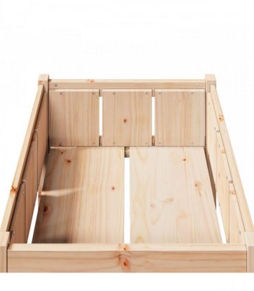 vidaXL Garden Planter Nature 70 x 70 x 70 cm Solid Pine Wood