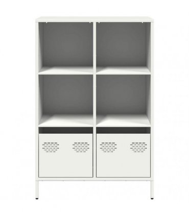 vidaXL Highboard White 68x39x103.5 cm Steel