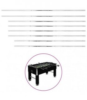 vidaXL Rods for Football Table 8 pcs 15.9 mm