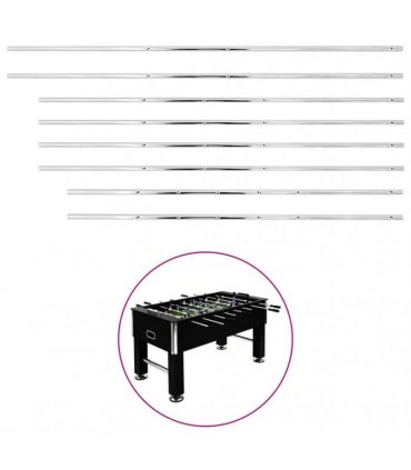 vidaXL Rods for Football Table 8 pcs 15.9 mm