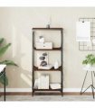 vidaXL Bookcase 4-Tier Brown Oak 59x35x132 cm Engineered Wood