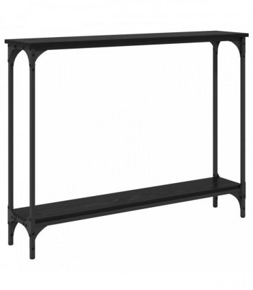 vidaXL Console Table Black Oak 100 x 22.5 x 75 cm Engineered Wood