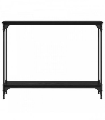 vidaXL Console Table Black Oak 100 x 22.5 x 75 cm Engineered Wood
