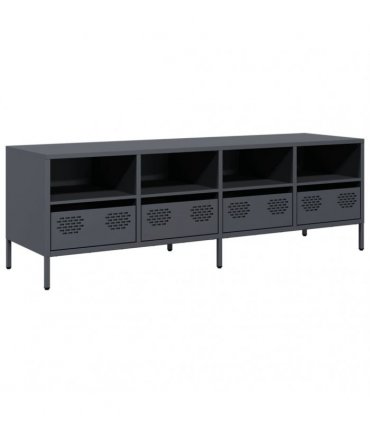 vidaXL TV Cabinet Anthracite 135x39x43.5 cm Cold-rolled Steel