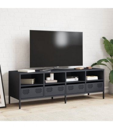 vidaXL TV Cabinet Anthracite 135x39x43.5 cm Cold-rolled Steel