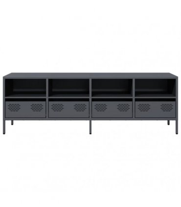 vidaXL TV Cabinet Anthracite 135x39x43.5 cm Cold-rolled Steel