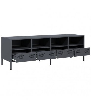 vidaXL TV Cabinet Anthracite 135x39x43.5 cm Cold-rolled Steel
