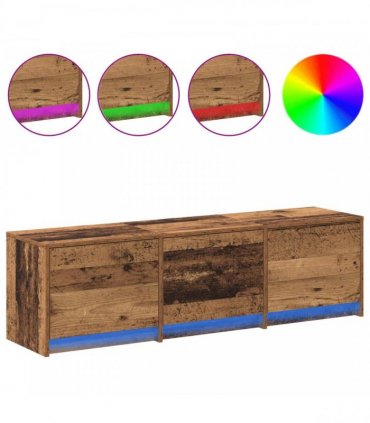 vidaXL TV Cabinet 140 x 34 x 40 cm Old Wood Engineered Wood