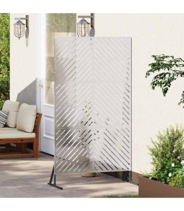 vidaXL Privacy Screen 100 x 50 x 180 cm Stainless Steel Silver