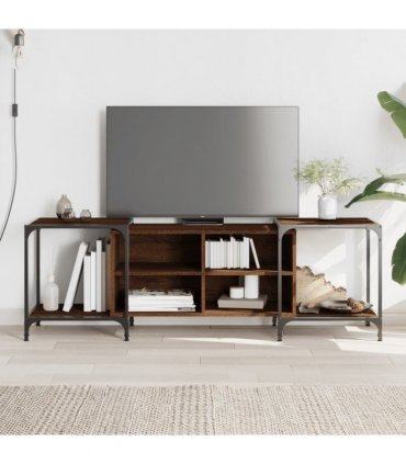 vidaXL TV Cabinet Brown Oak 153x37x50 cm Engineered Wood