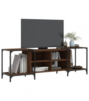 vidaXL TV Cabinet Brown Oak 153x37x50 cm Engineered Wood