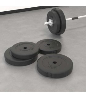 vidaXL Weight Plates 4 pcs 30 kg Cement