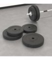 vidaXL Weight Plates 4 pcs 30 kg Cement