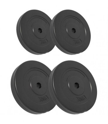 vidaXL Weight Plates 4 pcs 30 kg Cement