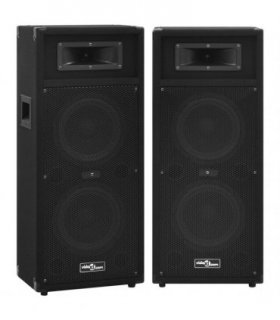 vidaXL Professional Passive Hifi Stage Speakers 2 pcs 1000 W Black