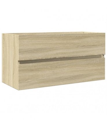 vidaXL Sink Cabinet Sonoma Oak 90x38.5x45 cm Engineered Wood