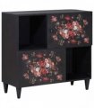 vidaXL Storage Cabinets Multicolour 80 x 33.5 x 75 cm Solid Mango Wood