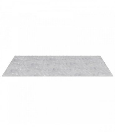 vidaXL Stair Tread Rectangular 2 pcs Silver 50 x 40 cm Aluminium