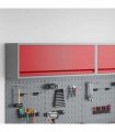 vidaXL Tool Cabinet with Storage Red and Grey 100 x 25 x 35 cm