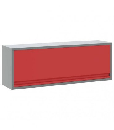 vidaXL Tool Cabinet with Storage Red and Grey 100 x 25 x 35 cm