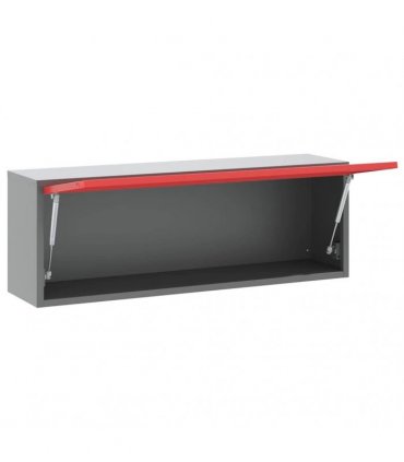 vidaXL Tool Cabinet with Storage Red and Grey 100 x 25 x 35 cm