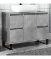 vidaXL Bathroom Sink Cabinet Concrete Grey 80x33x60 cm Engineered Wood