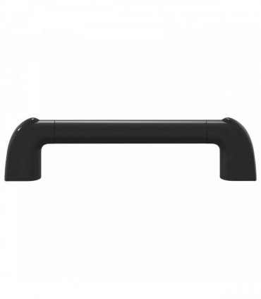 vidaXL Handle Plain 2 pcs Black 380 x 34 x 85 mm Aluminium and PP