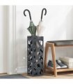 vidaXL Rain Umbrella Stand Anthracite 15.5 x 15.5 x 49 cm Steel