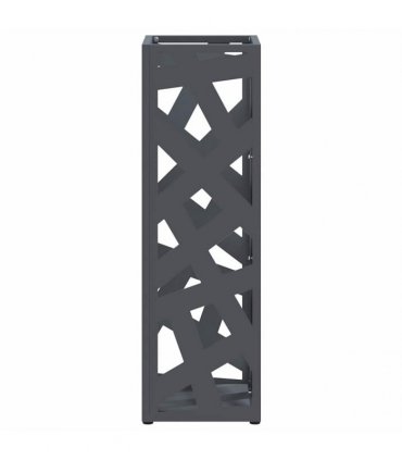 vidaXL Rain Umbrella Stand Anthracite 15.5 x 15.5 x 49 cm Steel