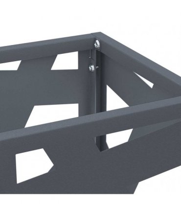 vidaXL Rain Umbrella Stand Anthracite 15.5 x 15.5 x 49 cm Steel