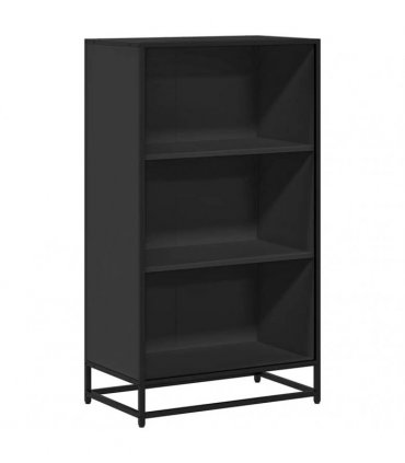 vidaXL Book Cabinet Black 60x35x107.5 cm Engineered Wood
