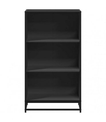 vidaXL Book Cabinet Black 60x35x107.5 cm Engineered Wood