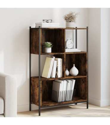 vidaXL Bookcase Smoked Oak 72x28x109 cm Engineered Wood