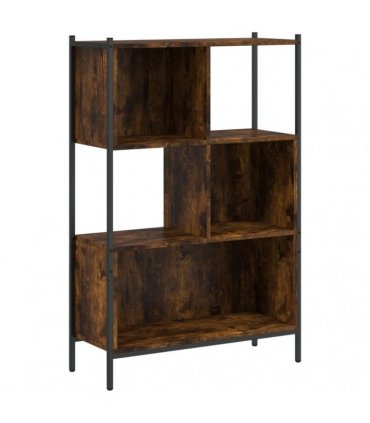 vidaXL Bookcase Smoked Oak 72x28x109 cm Engineered Wood