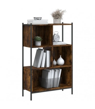 vidaXL Bookcase Smoked Oak 72x28x109 cm Engineered Wood