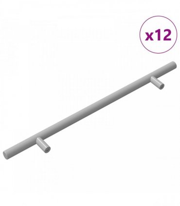 vidaXL Cabinet Handle 12 pcs Silver 300 mm Stainless Steel