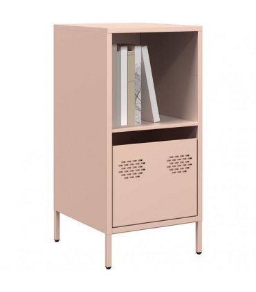 vidaXL Sideboard Pink 35x39x73.5 cm Cold-rolled Steel