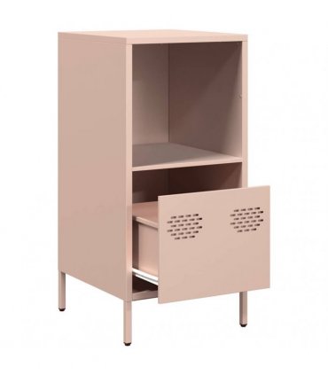 vidaXL Sideboard Pink 35x39x73.5 cm Cold-rolled Steel