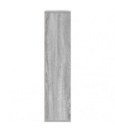 vidaXL Bookcase Grey Sonoma 89x24x101.5 cm Engineered Wood