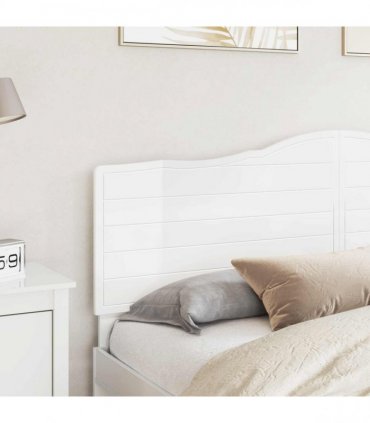vidaXL Headboard Gloss White Engineered wood