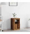 vidaXL LED Sideboard Old Wood 41 x 37 x 67 cm Engineered Wood
