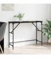 vidaXL Console Table Black Oak 100 x 32 x 75 cm Engineered Wood