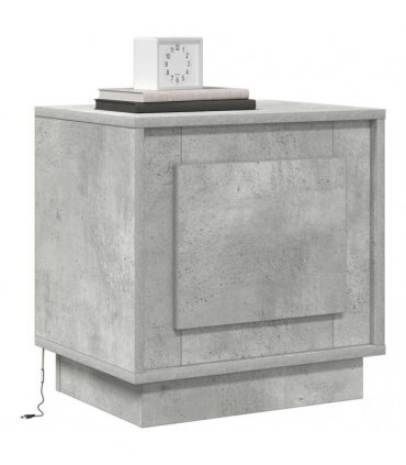 vidaXL Bedside Cabinet 2 pcs Concrete Grey 44 x 34.5 x 45 cm