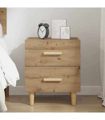 vidaXL Bed Cabinet Artisan Oak 40 x 35 x 47.5cm Engineered Wood