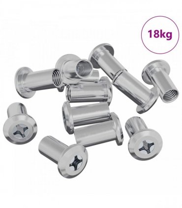 vidaXL Lock Nut 2857 pcs Nickel Steel