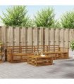 vidaXL Outdoor Sofa Set 5 pcs Natural Solid Acacia Wood