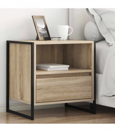 vidaXL Bedside Table 2 pcs Sonoma 50 x 39.5 x 50 cm Engineered Wood