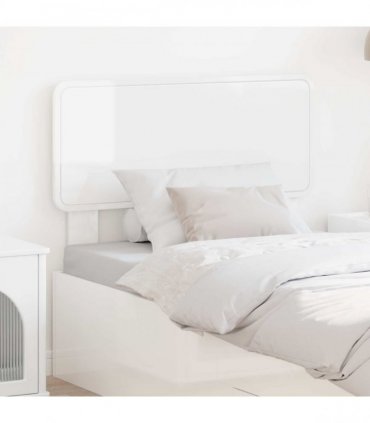 vidaXL Headboard Gloss White Engineered wood