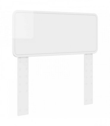 vidaXL Headboard Gloss White Engineered wood