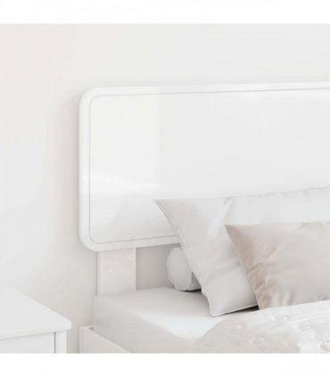 vidaXL Headboard Gloss White Engineered wood